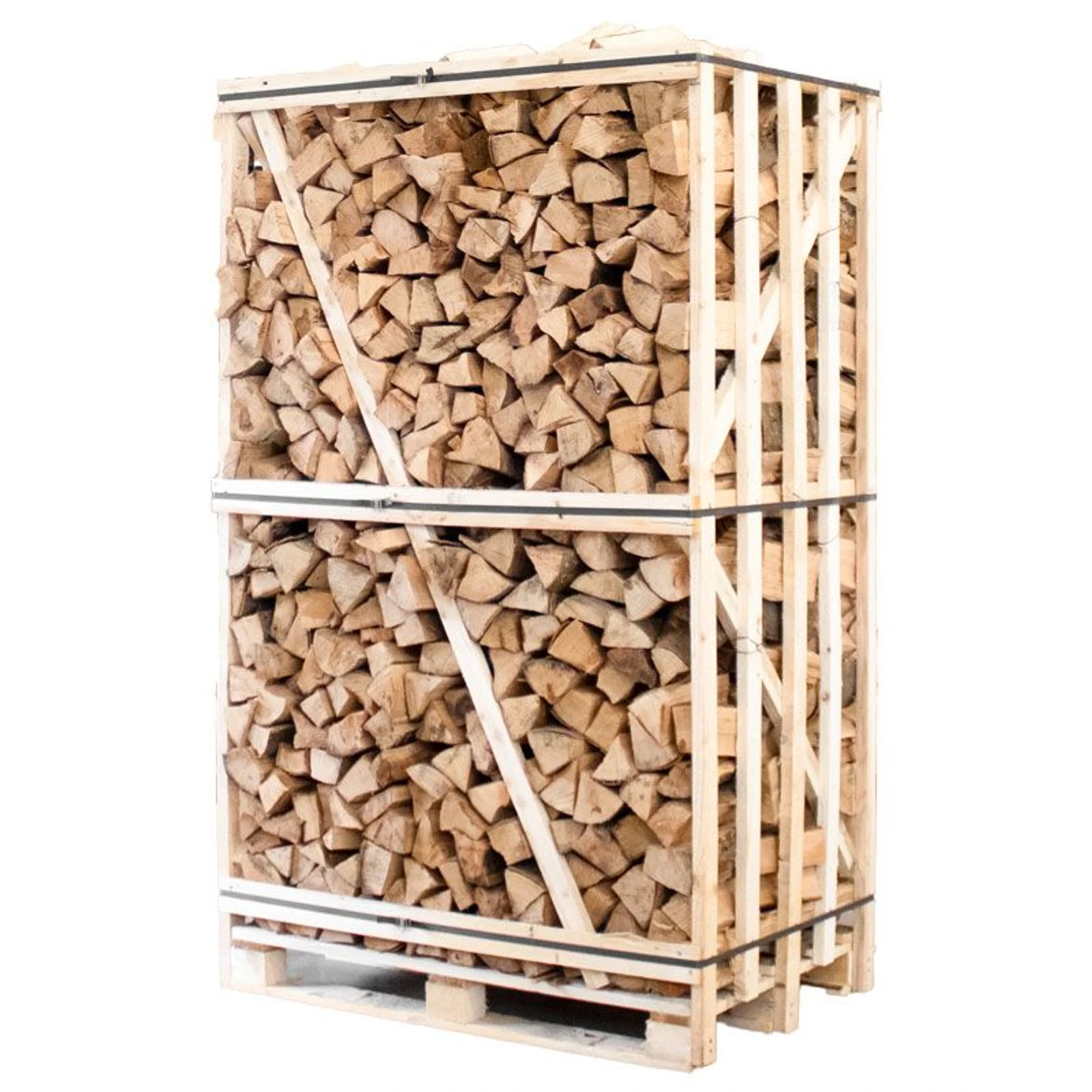 Palette de bois de chauffage hêtre fendu séché au four 25 cm