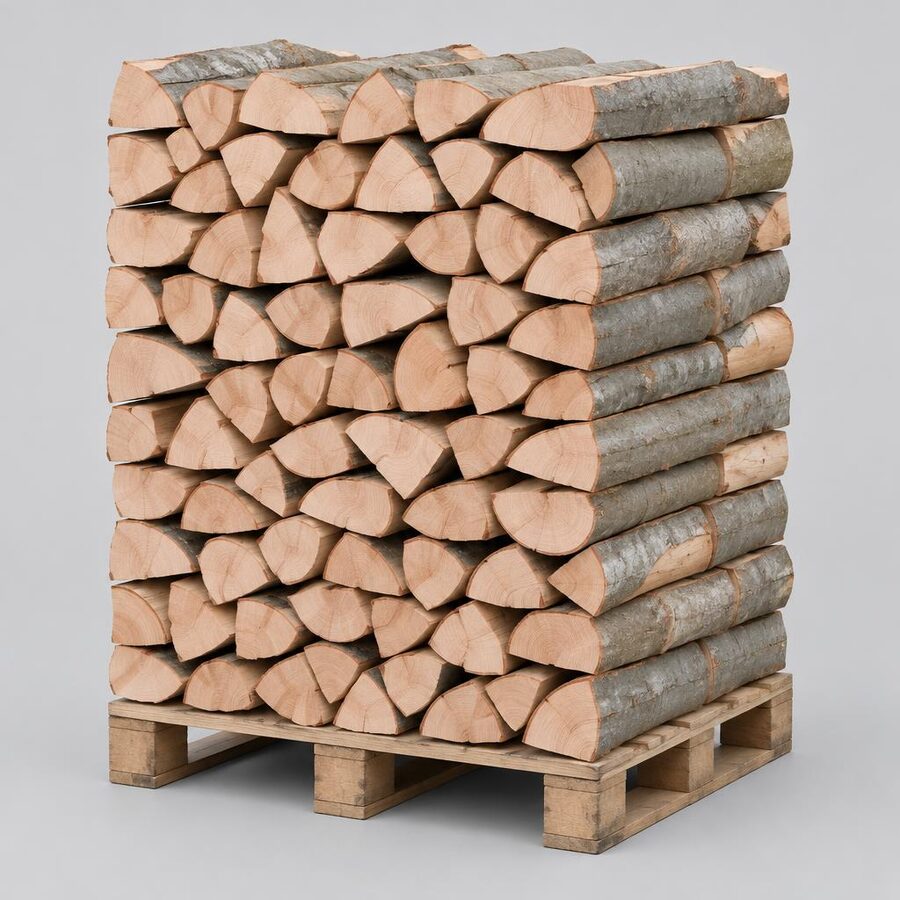 BoisExpress — Bois de chauffage 30cm Palette 3 stères 100% Hêtre Séchage Naturel