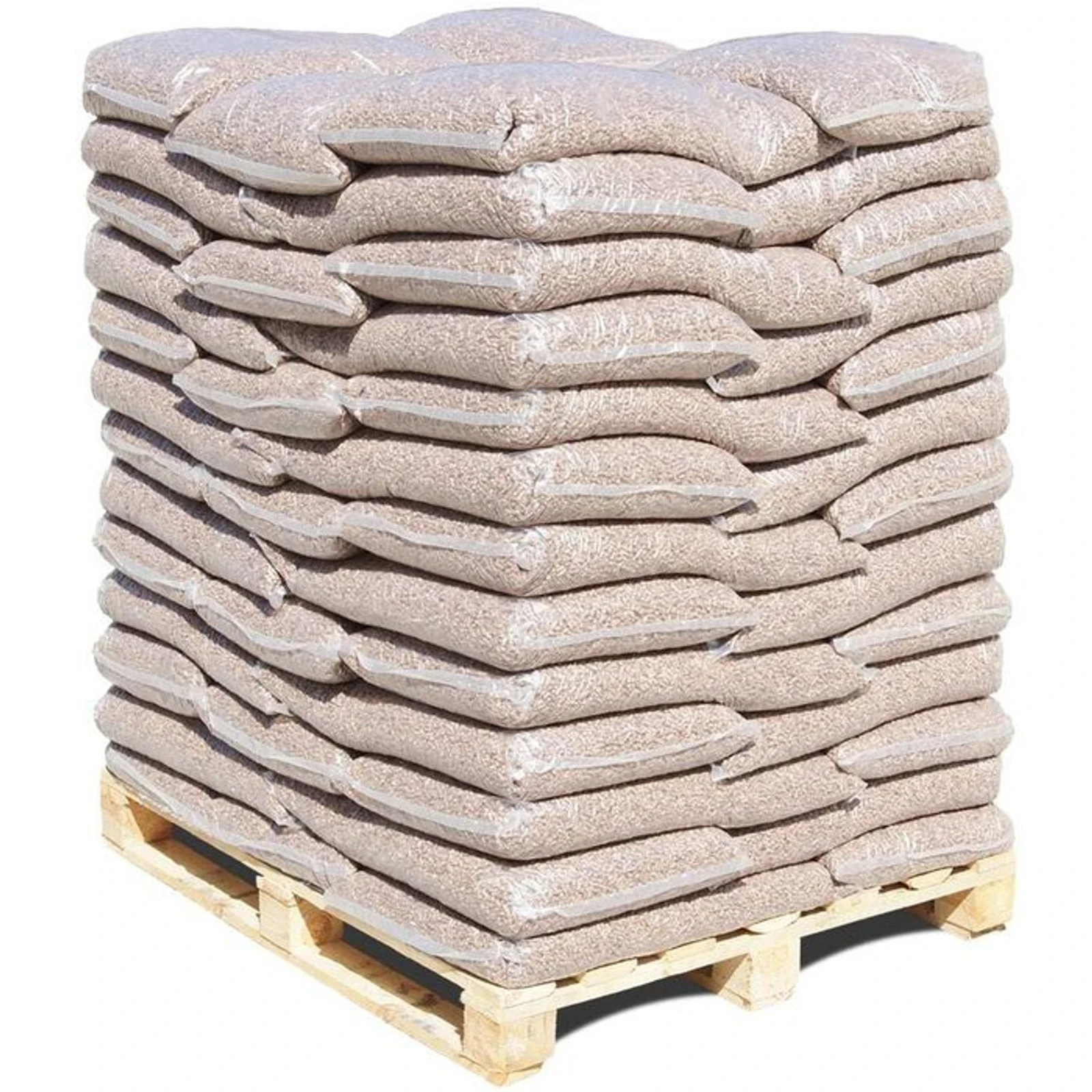 Granulés de bois bois dur chêne 6mm, palette de 65 x 17kg