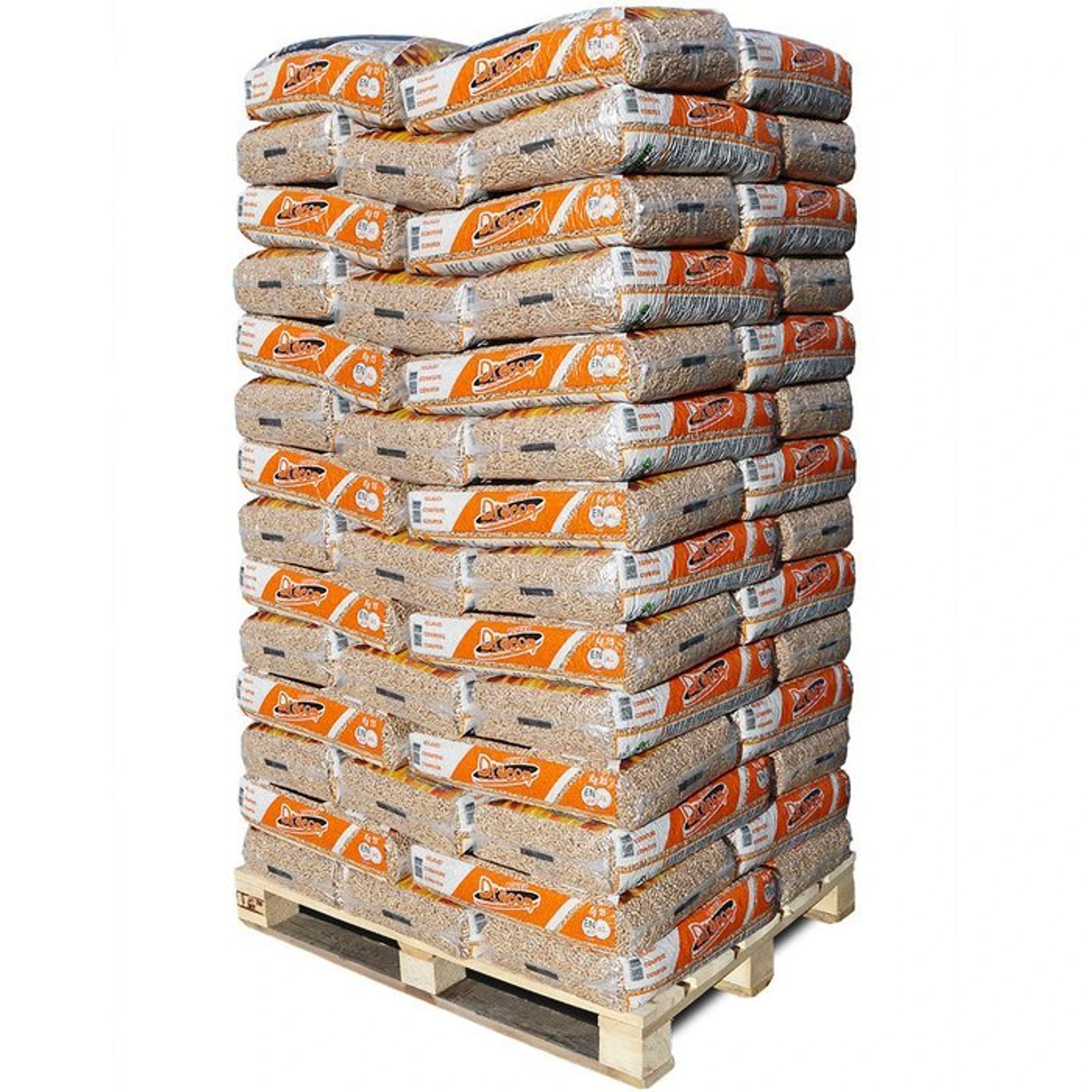DRAGON Granulés de bois 6mm ENplusA1, palette de 65 x 15kg