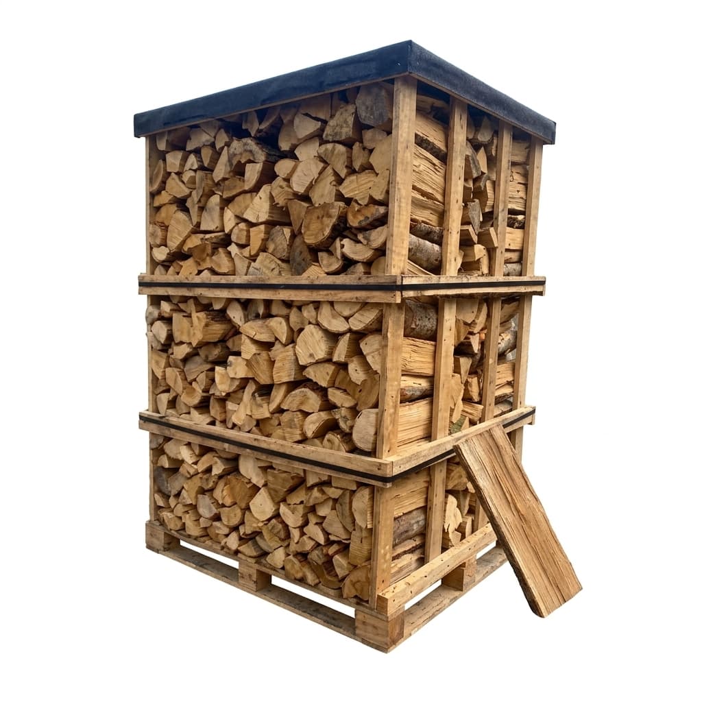 BoisExpress — Mélange de bois durs 45cm Palette de 2,6 stères Séchage Naturel