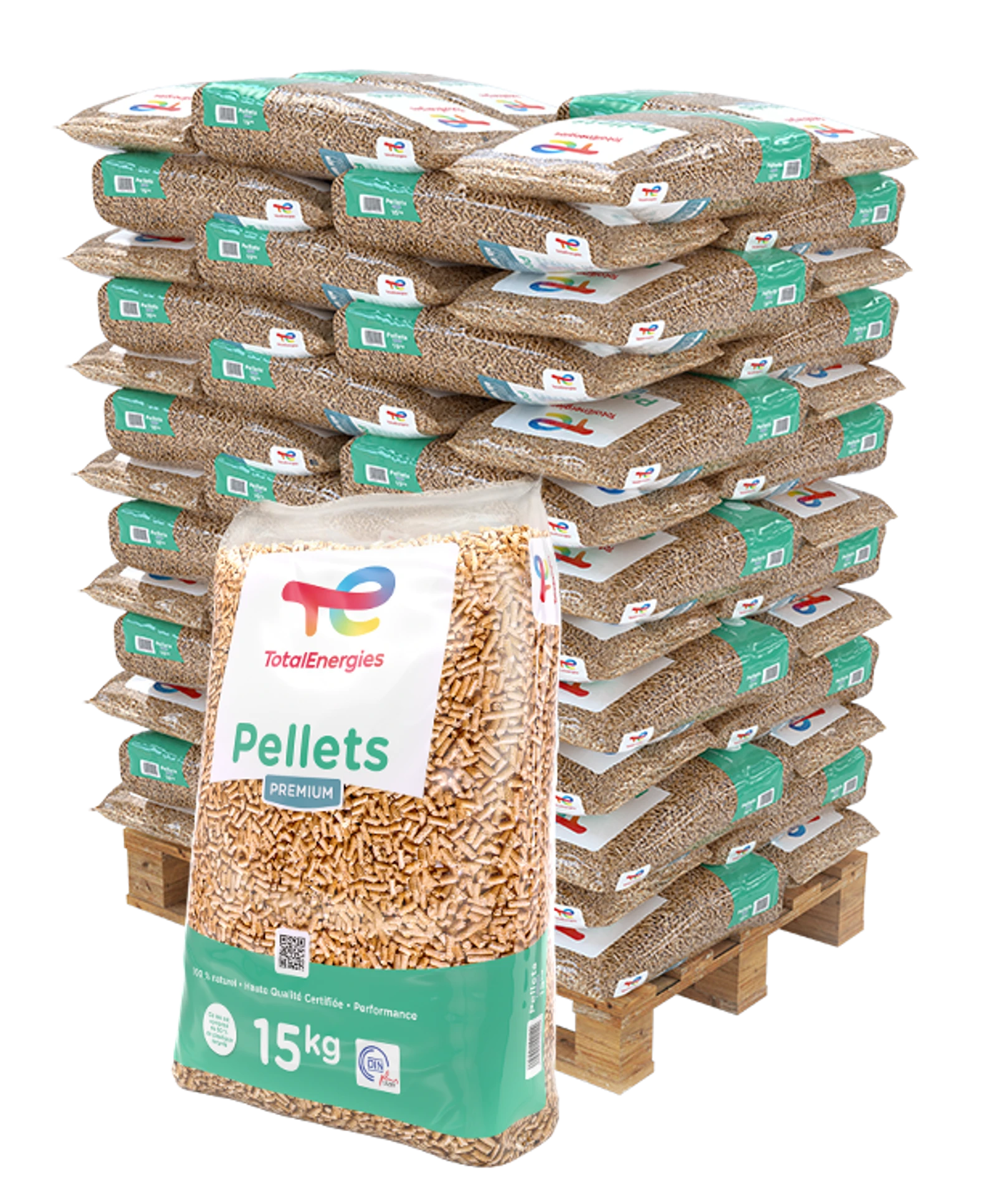 3 Palettes de granulés TOTALENERGIES