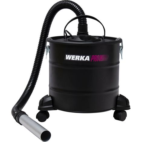 Werka Pro – Aspirateur à cendres 1200W – Capacité 18L – Cuve métal durable – Flexible 1m – Pour cheminées et barbecues - PRO 18 L
