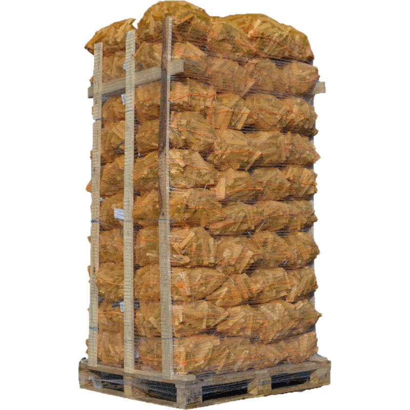 Palette de 80 filets de 40L de bois allumage