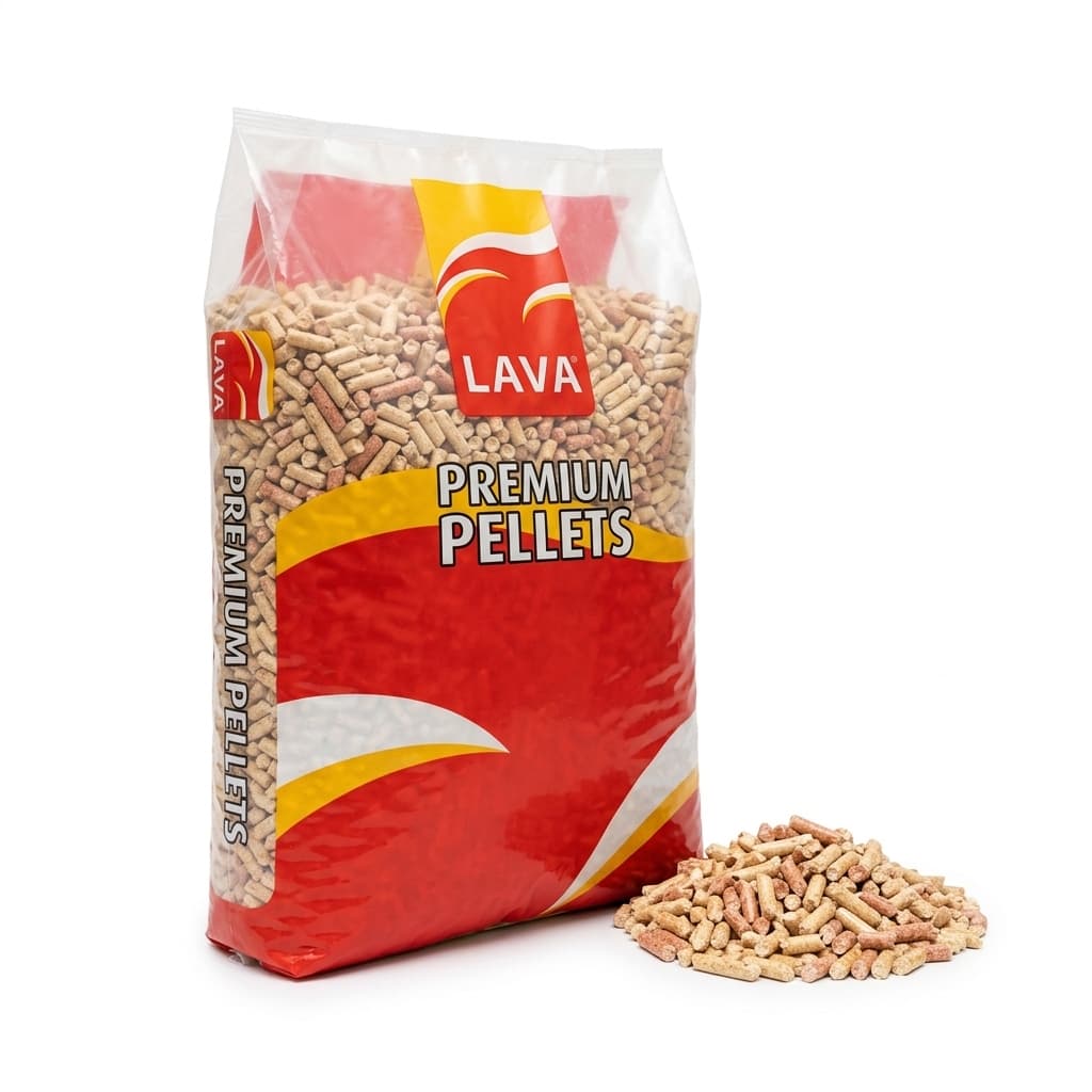 BoisExpress — Pellet LAVA 100% résineux Palette de 65 sacs de 17 kg Tradition Bois