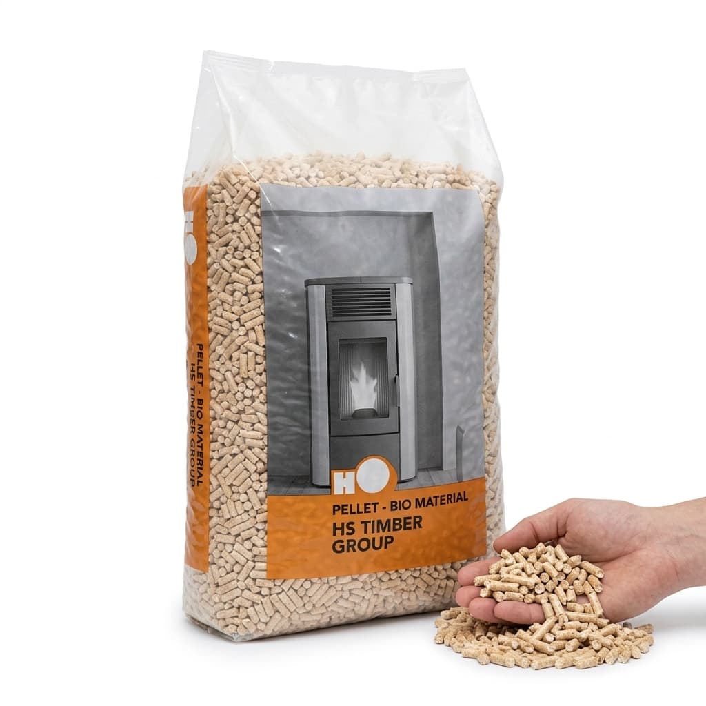 BoisExpress — Pellets HS Timber Palette de 66 sacs de 17 kg 100% résineux Artisan Français