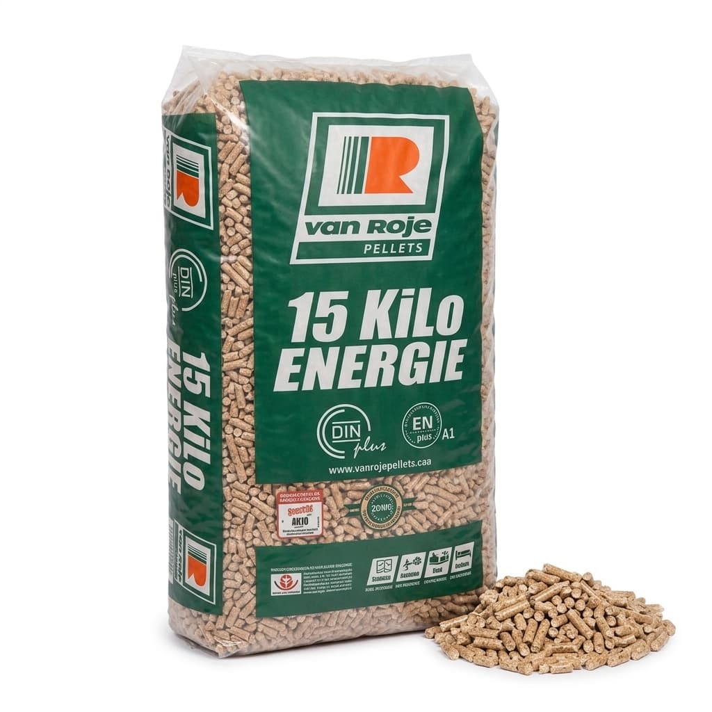 BoisExpress — Pellet Van Roje Palette de 65 sacs de 17 kg Forêt Française