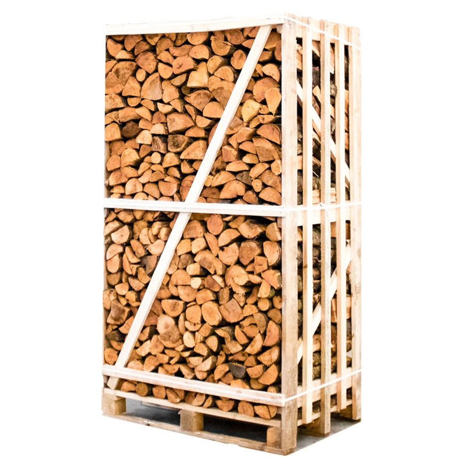Palette de bois de chauffage aulne fendu séché au four 25cm
