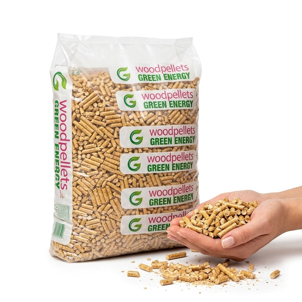 BoisExpress — Pellets Green Energy DINplus 65 Sacs de 17 kg Tradition Bois