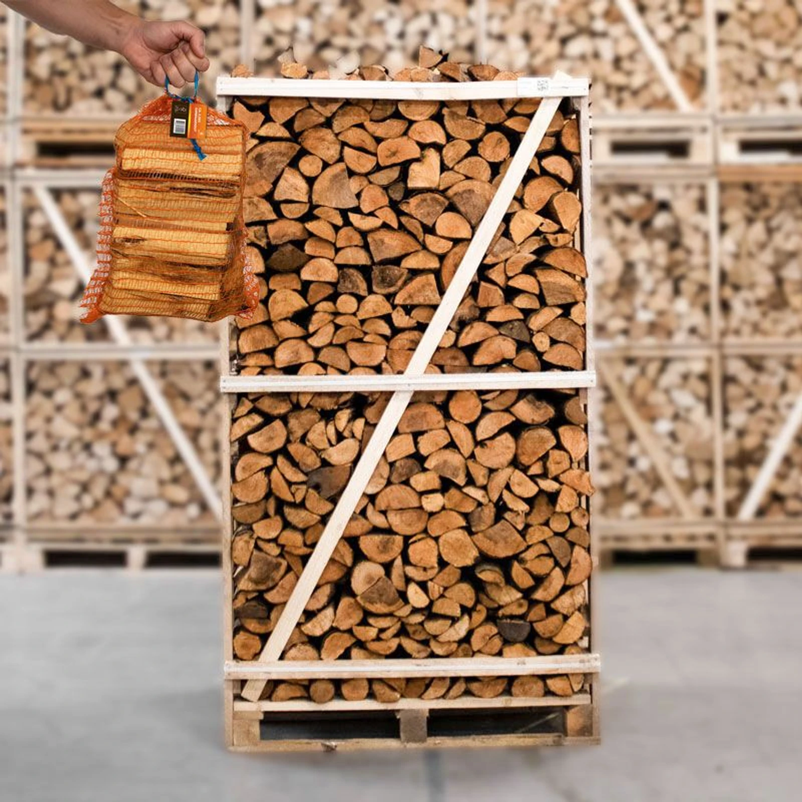 Palette Bois de Chauffage Aulne 25cm