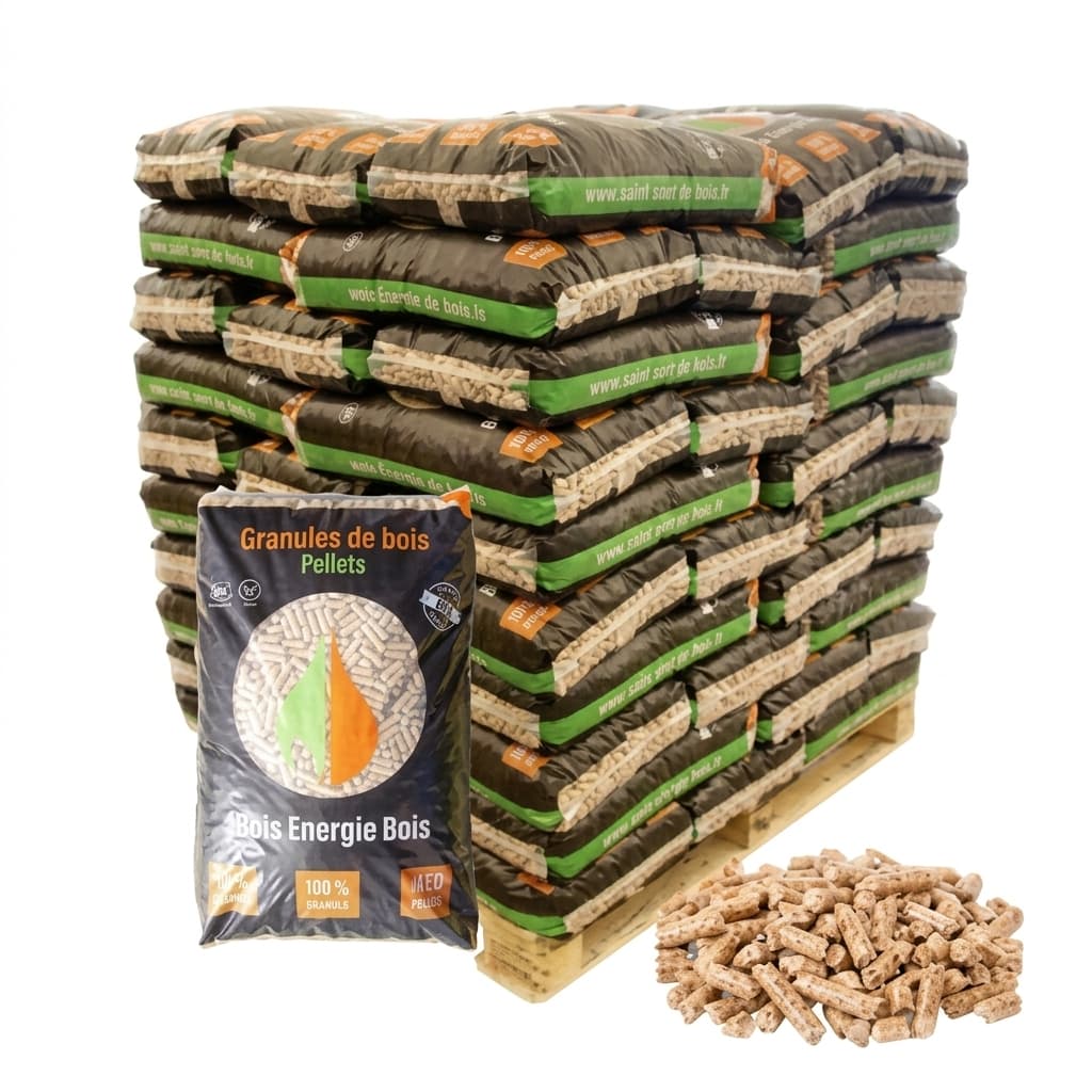 BoisExpress — Pellets Alpes Energie Bois Palette de 70 sacs de 17 kg Artisan Français
