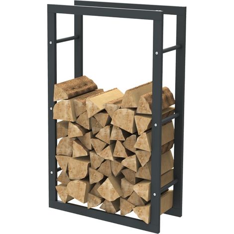 Bc-Elec – Range-bûches acier galvanisé 100x60x25cm – HHWPF0018 – capacité 350kg – pour bois dur et teck – rack extérieur robuste